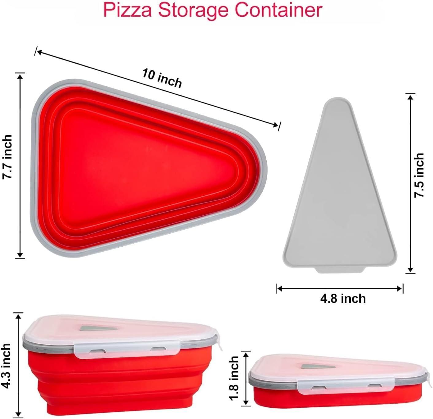 Pizza Slice Storage Container with 5 Serving Trays